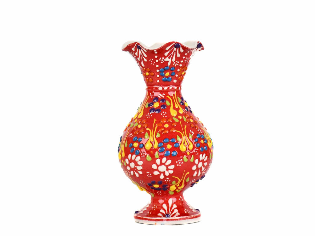 15 cm Turkish Ceramic Vase Dantel Red 1 Ceramic Sydney Grand Bazaar 