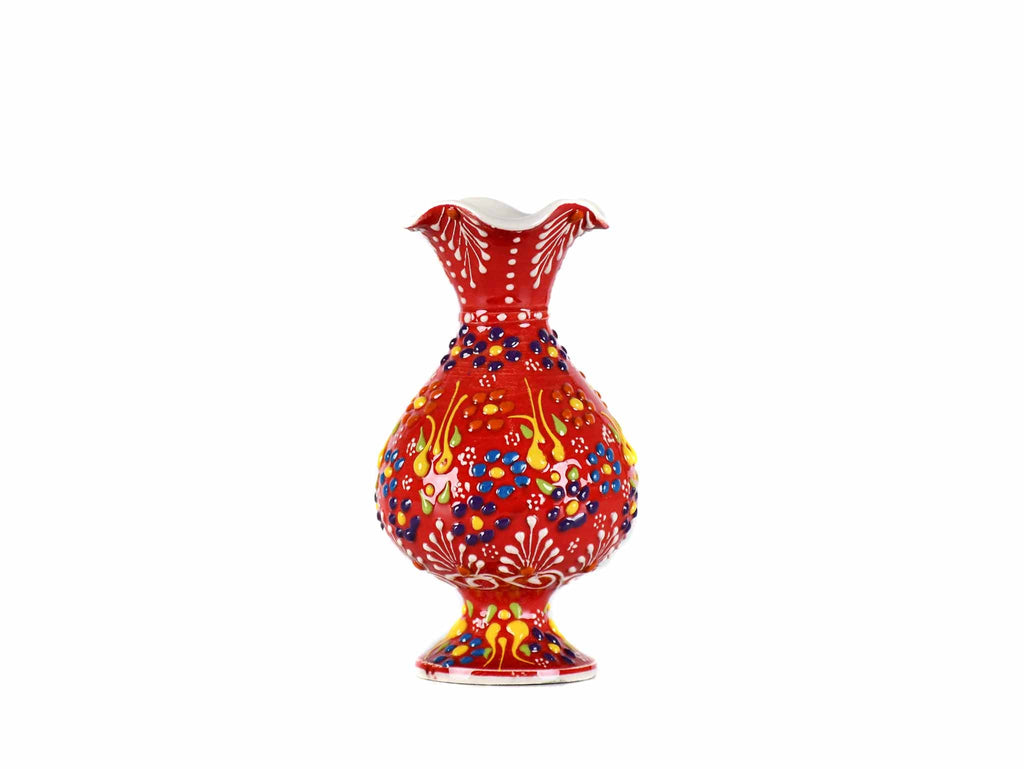 15 cm Turkish Ceramic Vase Dantel Red Design 2 Ceramic Sydney Grand Bazaar 