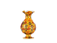15 cm Turkish Ceramic Vase Dantel Yellow Ceramic Sydney Grand Bazaar 