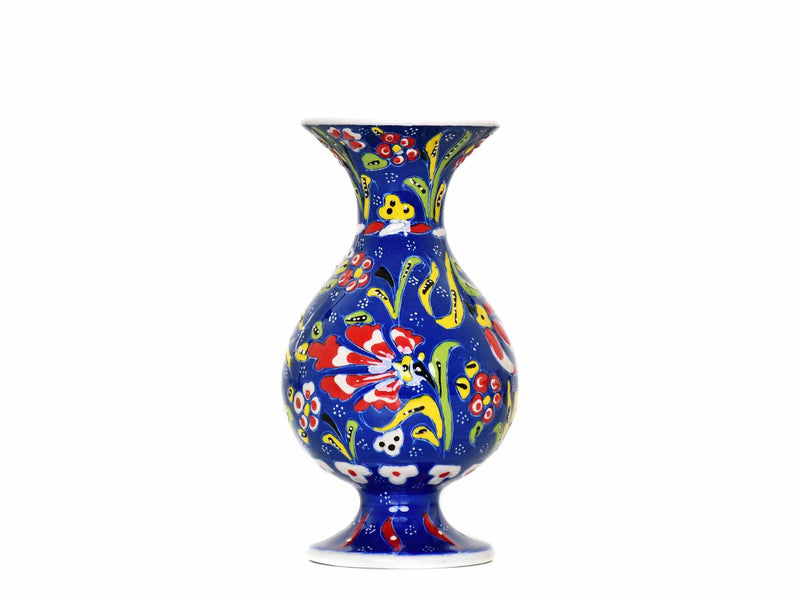 15 cm Turkish Ceramic Vase Flower Blue Design 1 Ceramic Sydney Grand Bazaar 