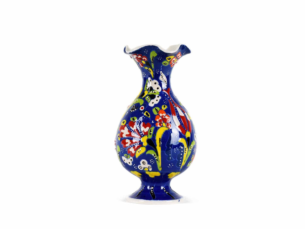 15 cm Turkish Ceramic Vase Flower Blue Design 2 Ceramic Sydney Grand Bazaar 