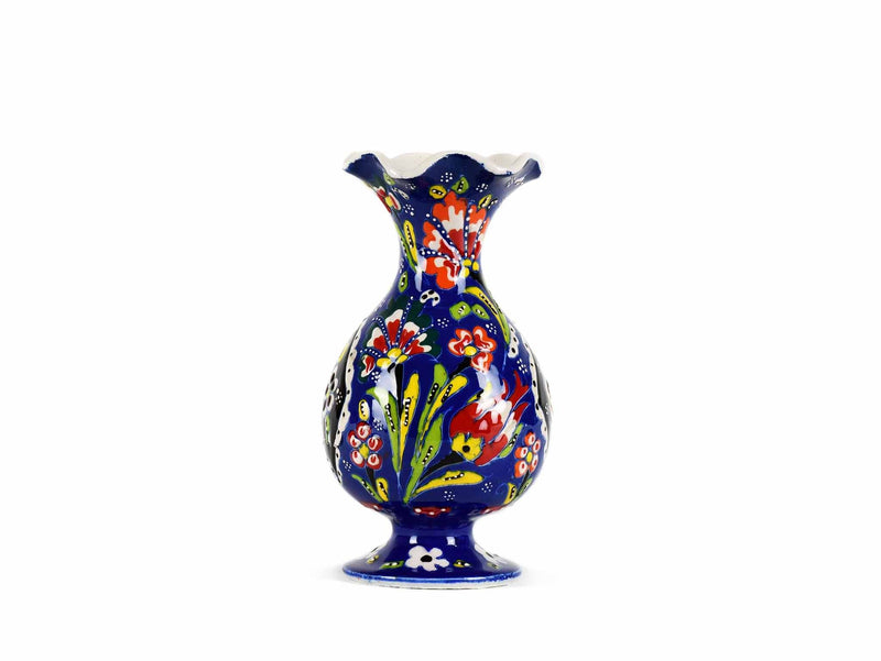 15 cm Turkish Ceramic Vase Flower Blue Design 3 Ceramic Sydney Grand Bazaar 