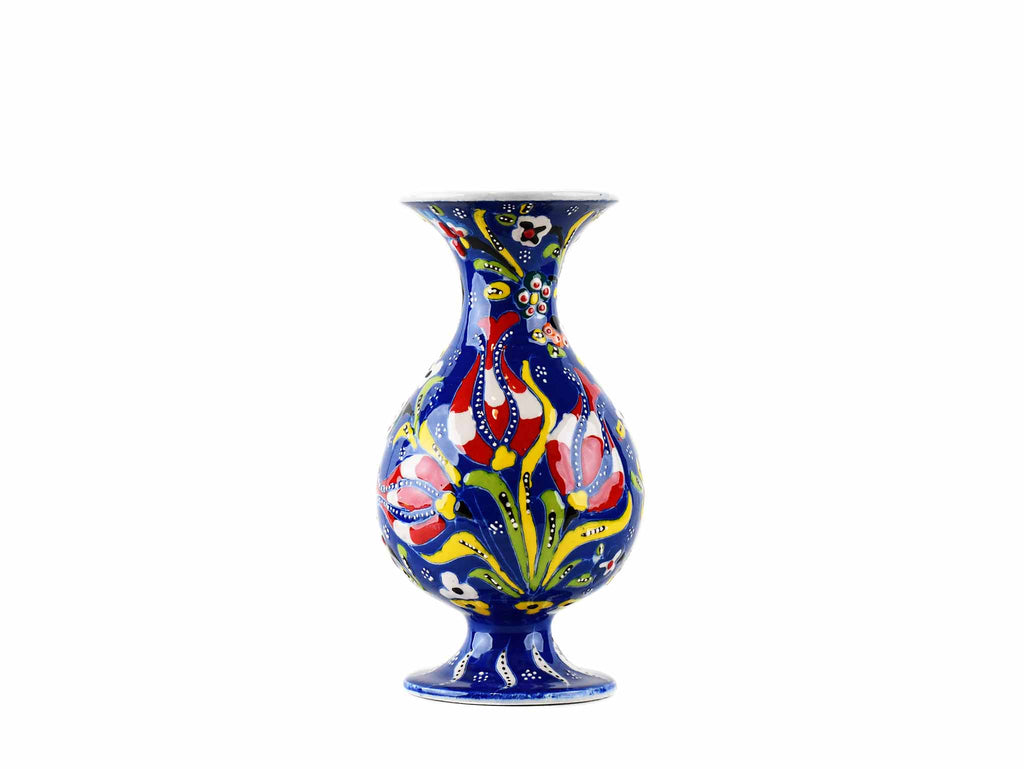 15 cm Turkish Ceramic Vase Flower Blue Design 5 Ceramic Sydney Grand Bazaar 