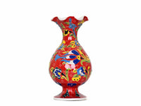 15 cm Turkish Vase Flower Collection Red Design 3 Ceramic Sydney Grand Bazaar 
