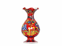 15 cm Turkish Vase Flower Collection Red Design 3 Ceramic Sydney Grand Bazaar 