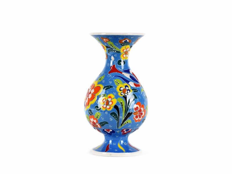 15 cm Turkish Vase Flower Light Blue Design 2 Ceramic Sydney Grand Bazaar 
