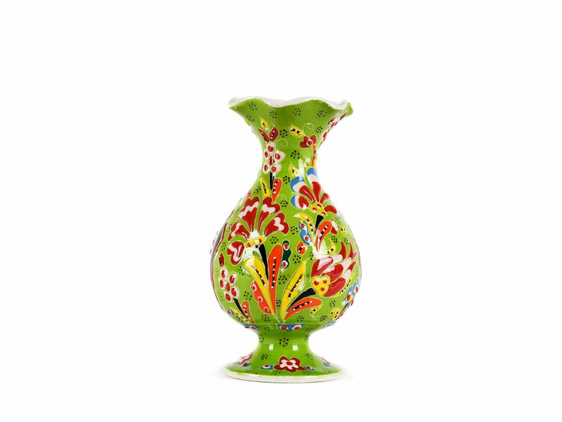 15 cm Turkish Vase Flower Light Green Design 1 Ceramic Sydney Grand Bazaar 