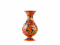 15 cm Turkish Vase Flower Orange Design 2 Ceramic Sydney Grand Bazaar 