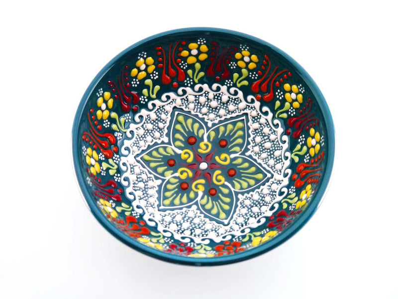15 cm Turkish Bowls New Dantel Collection Green