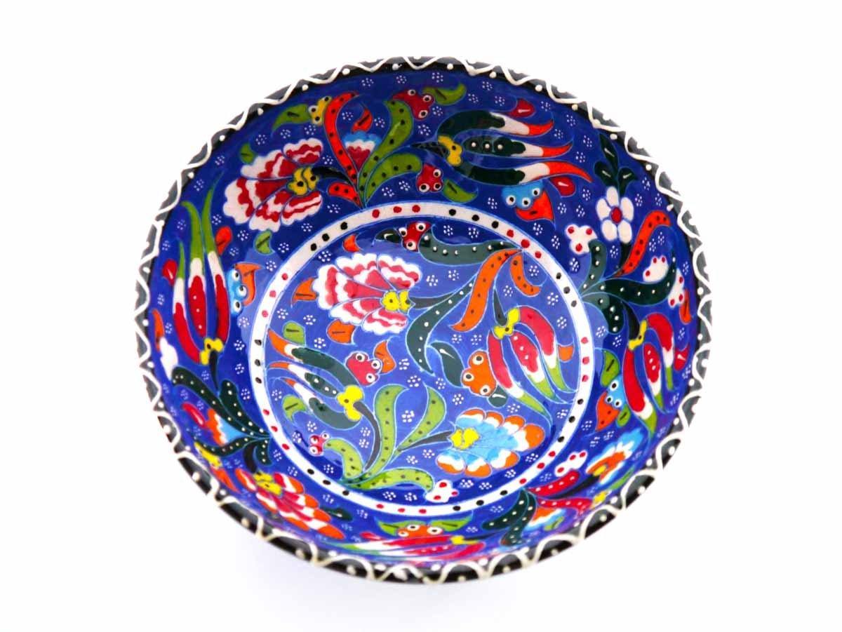 15 cm Turkish Bowls Flower Collection Blue