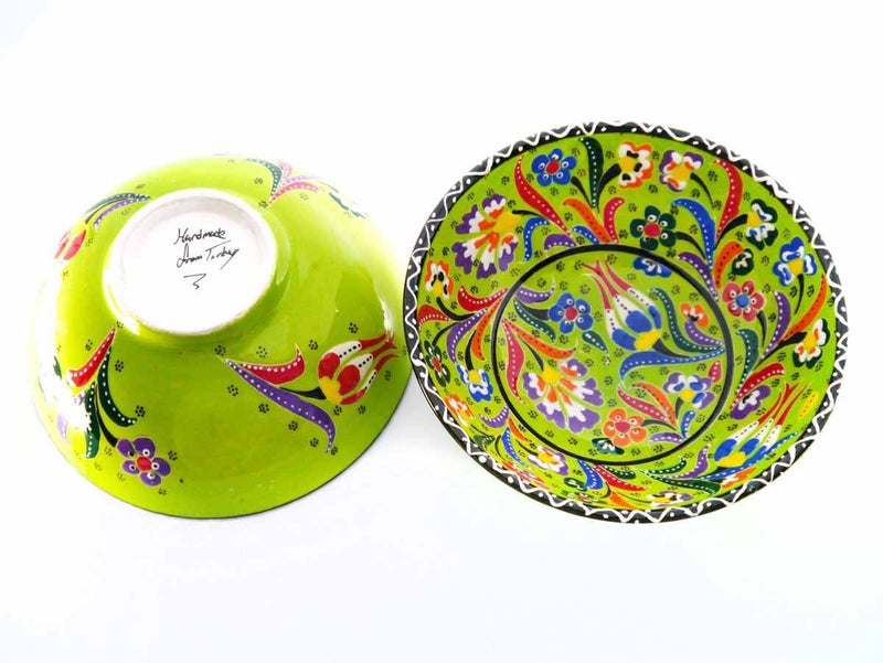 15 cm Turkish Bowls Flower Collection Light Green
