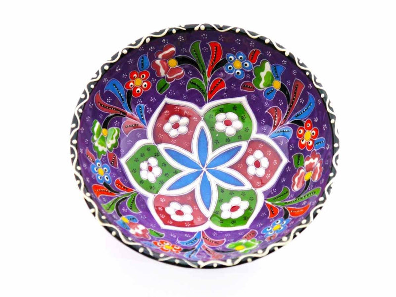Turkish ceramic bowls purple colour