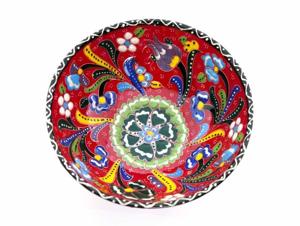 15 cm Turkish Bowls Flower Collection Red