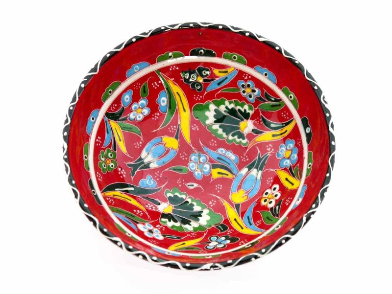15 cm Turkish Bowls Flower Collection Red