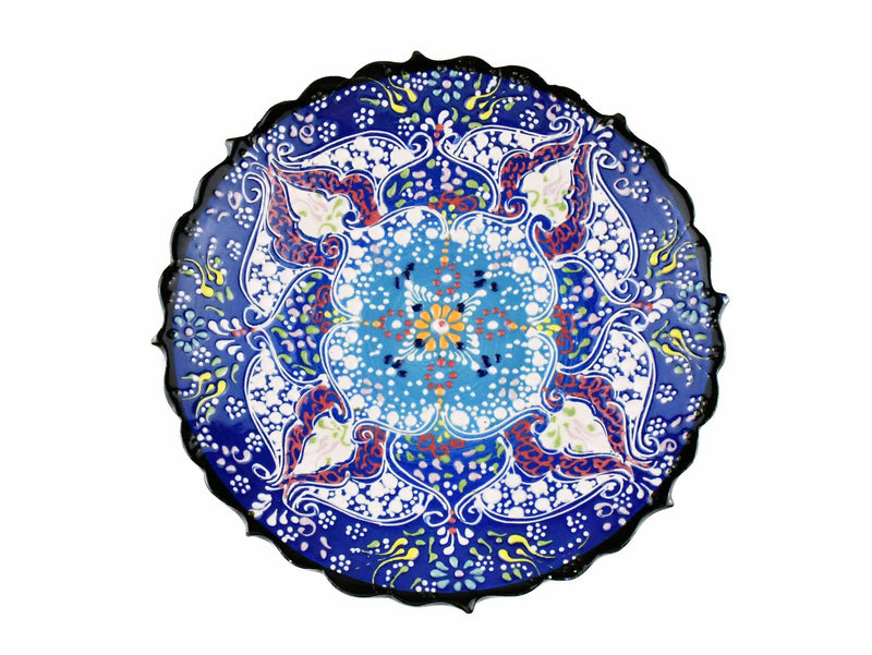 18 cm Turkish Plate Dantel Collection Blue Ceramic Sydney Grand Bazaar 2 