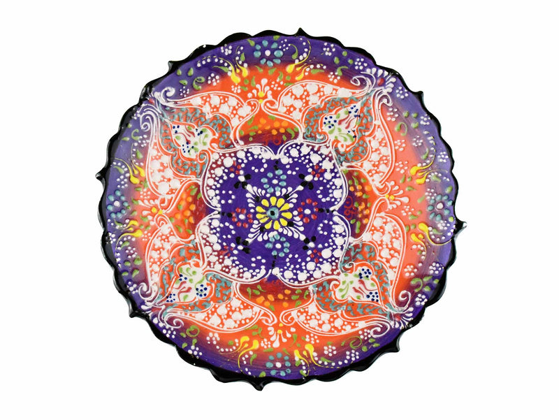 18 cm Turkish Plate Dantel Collection Purple Ceramic Sydney Grand Bazaar 2 