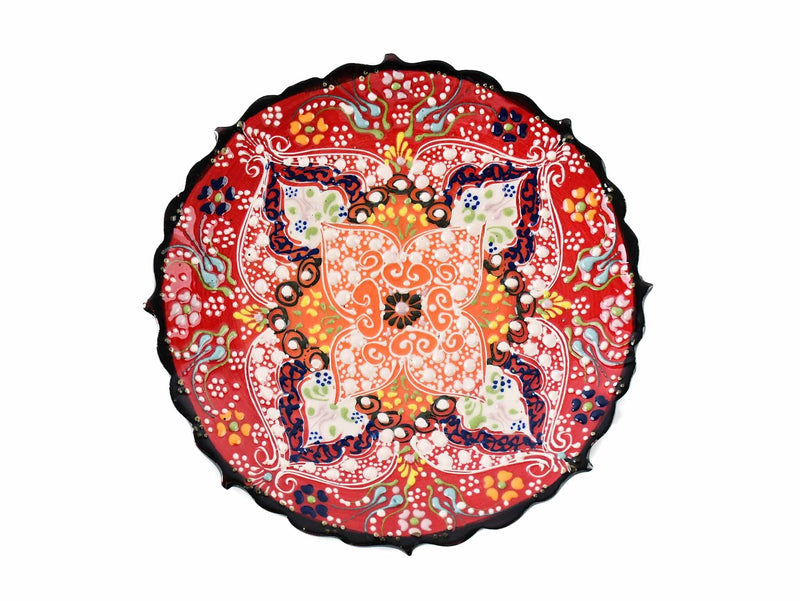 18 cm Turkish Plate Dantel Collection Red Ceramic Sydney Grand Bazaar 2 