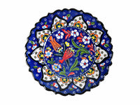 18 cm Turkish Plate Flower Collection Blue Ceramic Sydney Grand Bazaar 8 
