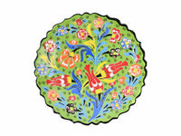 18 cm Turkish Plate Flower Collection Light Green Ceramic Sydney Grand Bazaar 5 