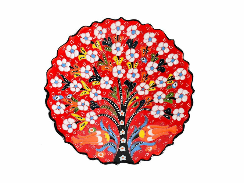 18 cm Turkish Plate Flower Collection Red Ceramic Sydney Grand Bazaar 5 