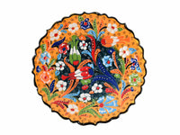 18 cm Turkish Plate Flower Collection Two Tone Yellow Ceramic Sydney Grand Bazaar 7 