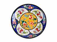 18 cm Turkish Plate Flower Round Shaped Blue Ceramic Sydney Grand Bazaar 2 