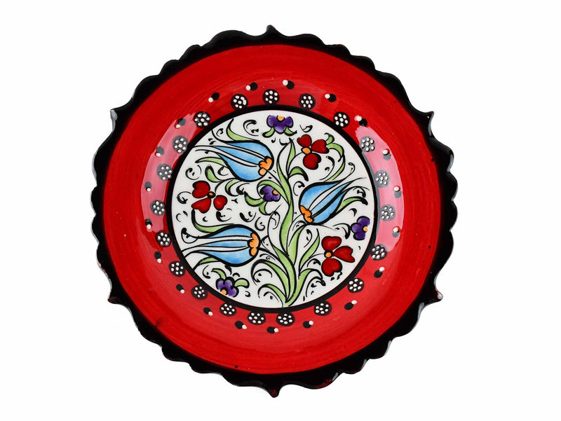 18 cm Turkish Plate Millennium Collection Red Ceramic Sydney Grand Bazaar 1 