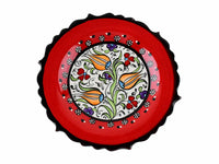 18 cm Turkish Plate Millennium Collection Red Ceramic Sydney Grand Bazaar 2 