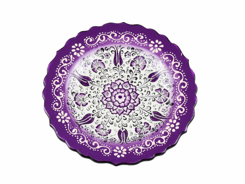 18 cm Turkish Plate New Millenium Collection Purple Ceramic Sydney Grand Bazaar 2 