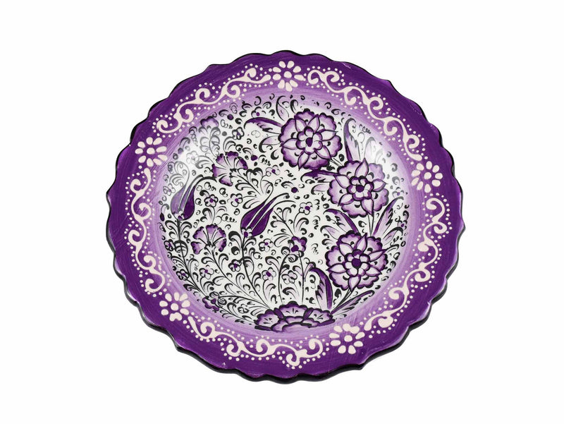 18 cm Turkish Plate New Millenium Collection Purple Ceramic Sydney Grand Bazaar 1 