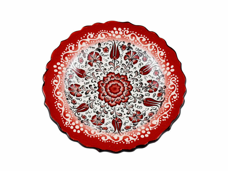 18 cm Turkish Plate New Millenium Collection Red Ceramic Sydney Grand Bazaar 2 
