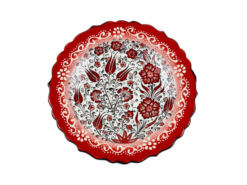 18 cm Turkish Plate New Millenium Collection Red Ceramic Sydney Grand Bazaar 5 