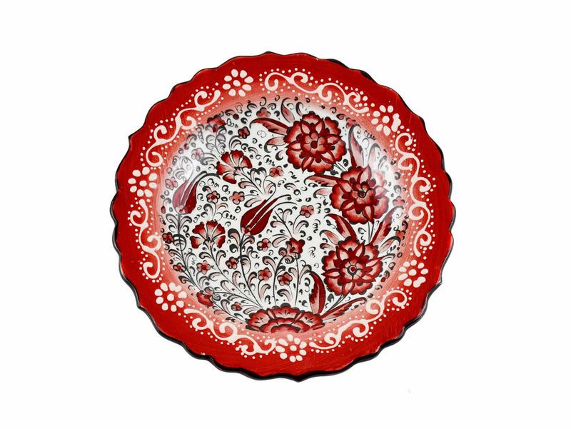 18 cm Turkish Plate New Millenium Collection Red Ceramic Sydney Grand Bazaar 7 