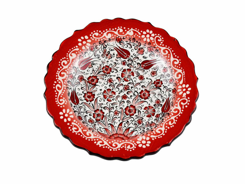 18 cm Turkish Plate New Millenium Collection Red Ceramic Sydney Grand Bazaar 1 