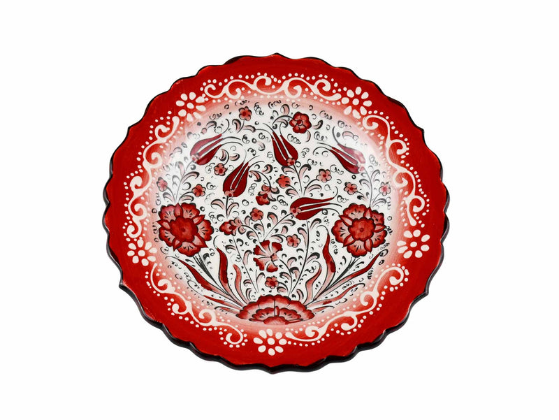 18 cm Turkish Plate New Millenium Collection Red Ceramic Sydney Grand Bazaar 3 