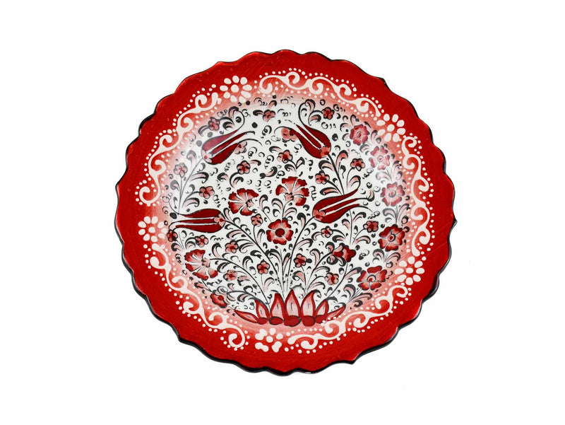 18 cm Turkish Plate New Millenium Collection Red Ceramic Sydney Grand Bazaar 6 