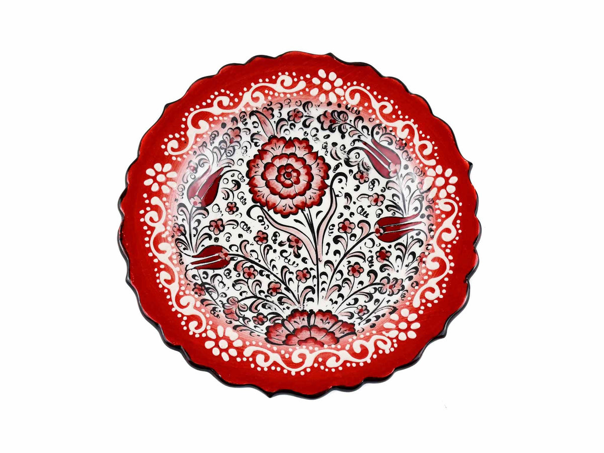 18 cm Turkish Plate New Millenium Collection Red Ceramic Sydney Grand Bazaar 4 