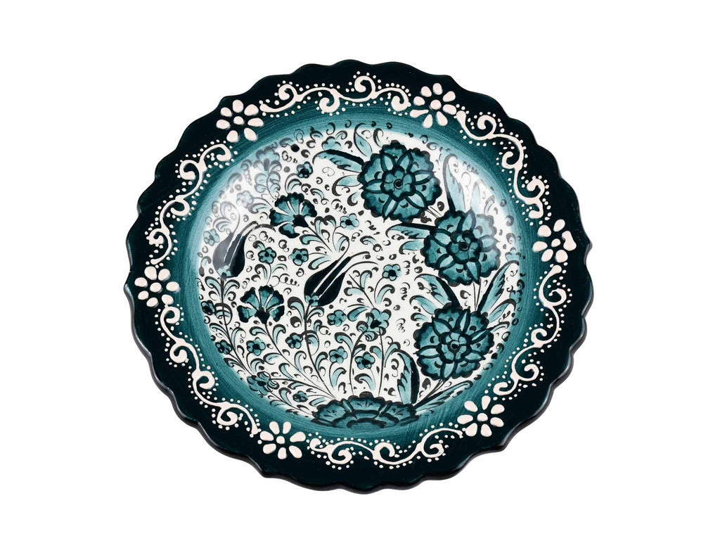 18 cm Turkish Plate New Millenium Green Ceramic Sydney Grand Bazaar 1 