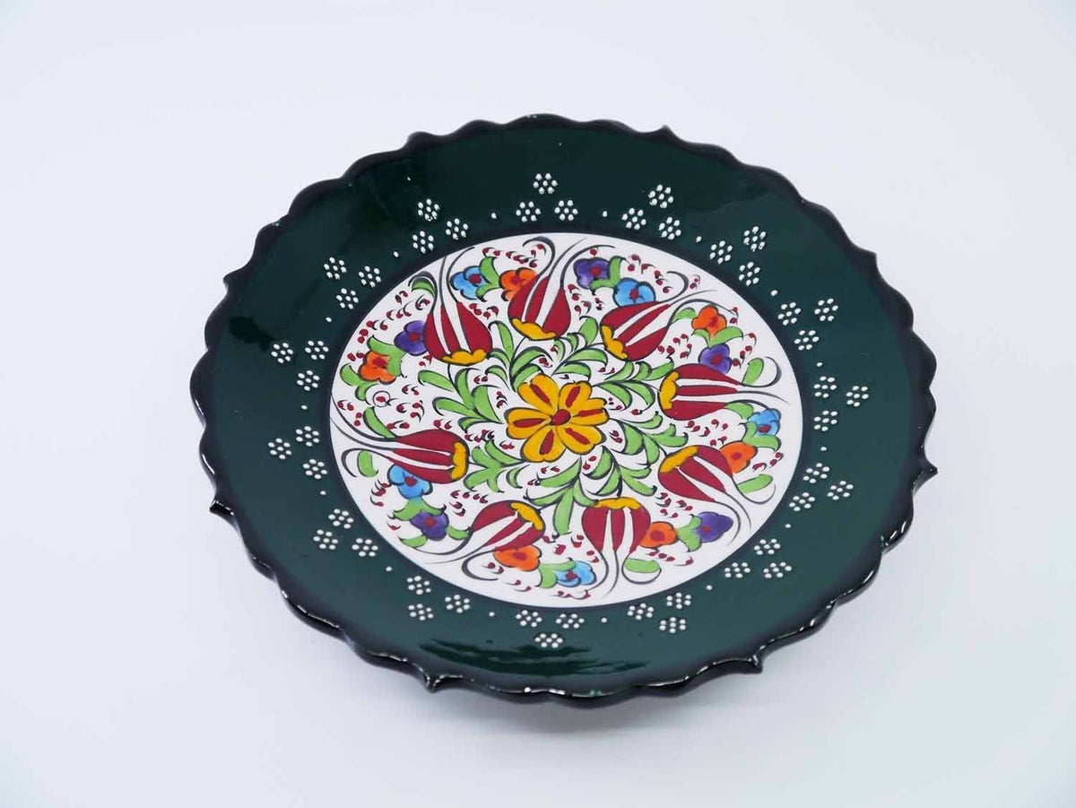 18 cm Turkish Plate Millennium Collection Green