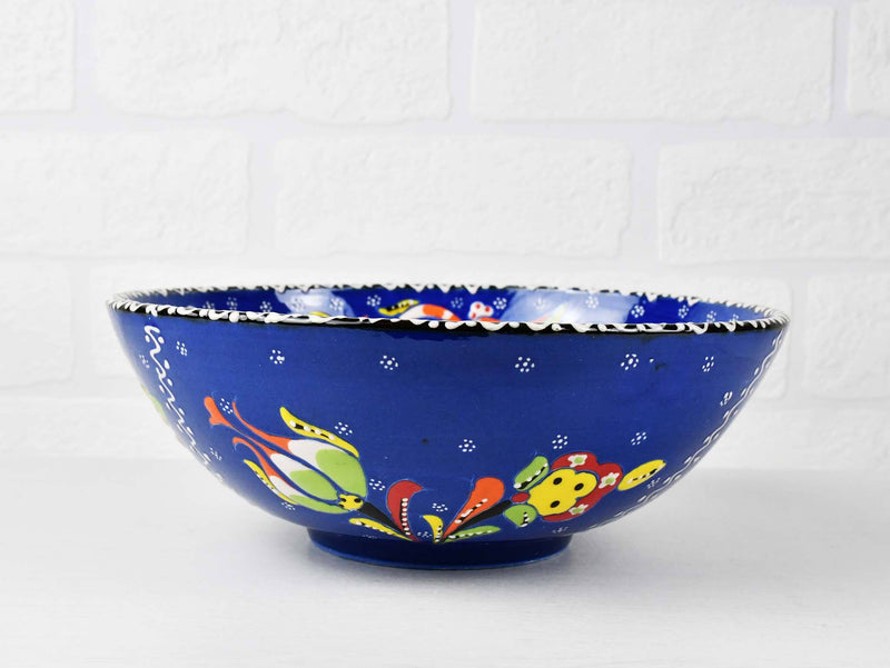 20 cm Turkish Bowl Flower Blue Ceramic Sydney Grand Bazaar 