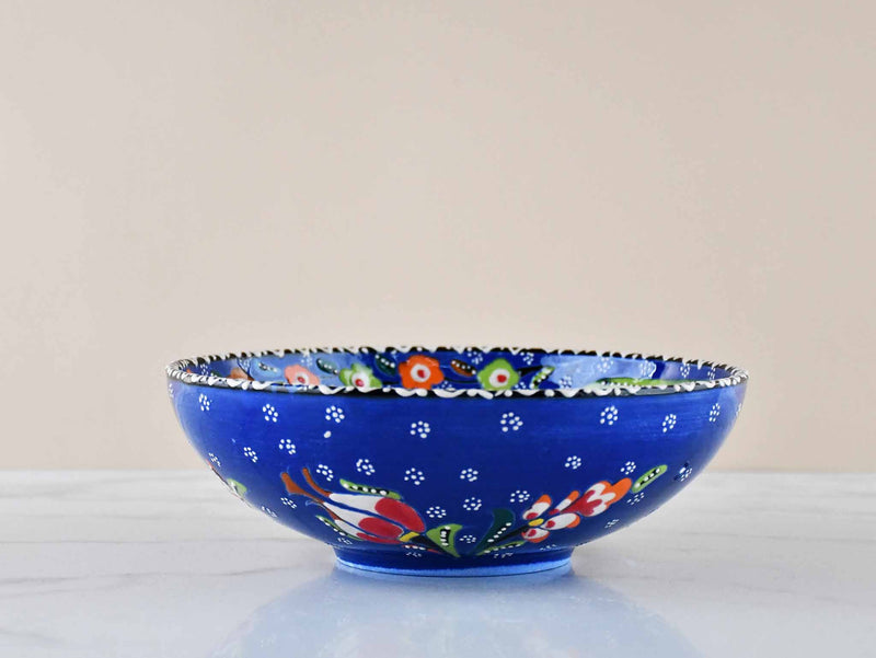 20 cm Turkish Bowl Flower Blue Ceramic Sydney Grand Bazaar 