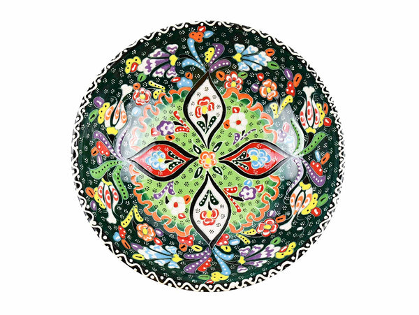 20 cm Turkish Bowl Flower Green Ceramic Sydney Grand Bazaar 1 