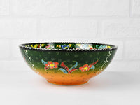 20 cm Turkish Bowl Flower Green Ceramic Sydney Grand Bazaar 