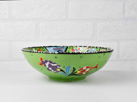 20 cm Turkish Bowl Flower Light Green Ceramic Sydney Grand Bazaar 