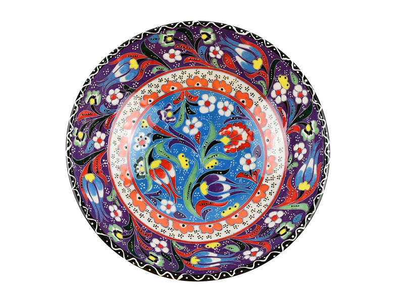 20 cm Turkish Bowl Flower Purple Ceramic Sydney Grand Bazaar 5 