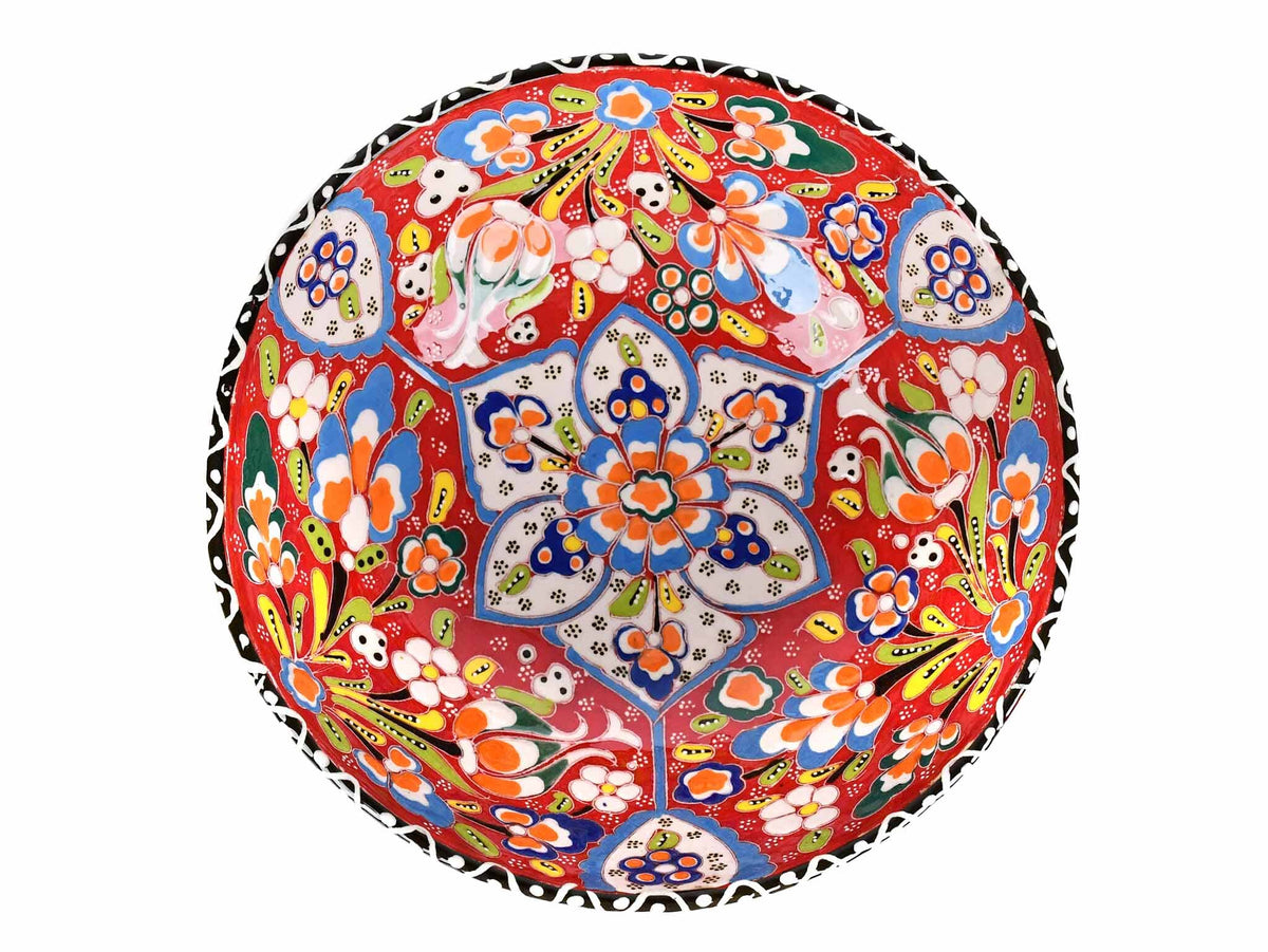 20 cm Turkish Bowl Flower Red Ceramic Sydney Grand Bazaar 5 