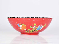 20 cm Turkish Bowl Flower Red Ceramic Sydney Grand Bazaar 