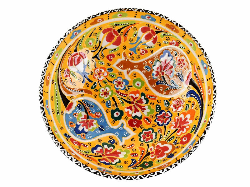 20 cm Turkish Bowl Flower Yellow Ceramic Sydney Grand Bazaar 1 