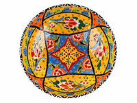 20 cm Turkish Bowl Flower Yellow Ceramic Sydney Grand Bazaar 3 