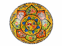 20 cm Turkish Bowl Flower Yellow Ceramic Sydney Grand Bazaar 5 